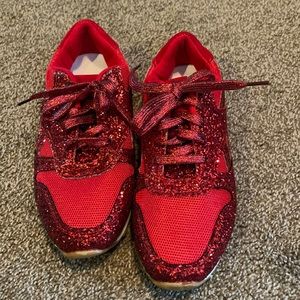 Red Glitter Shoes